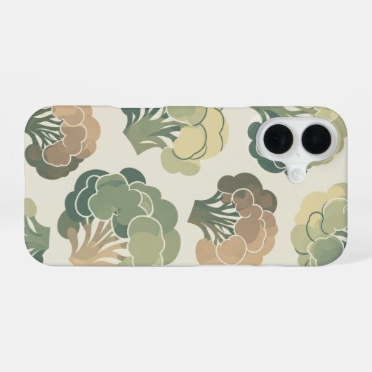 Vintage Cauliflower Pattern iPhone 16ケース (裏面横)