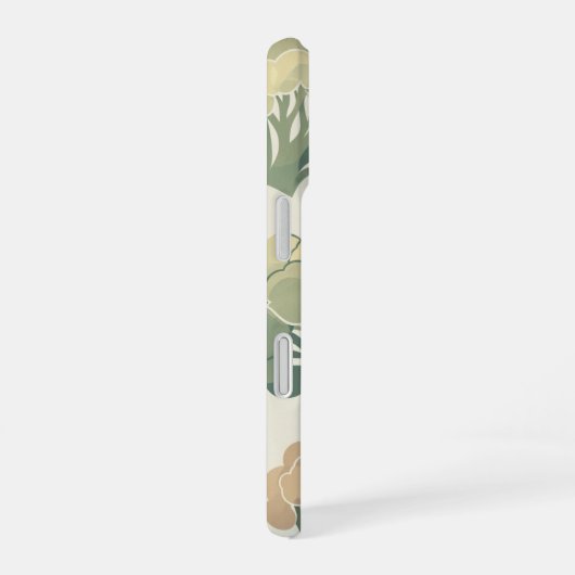 Vintage Cauliflower Pattern iPhone 16ケース (右側面)