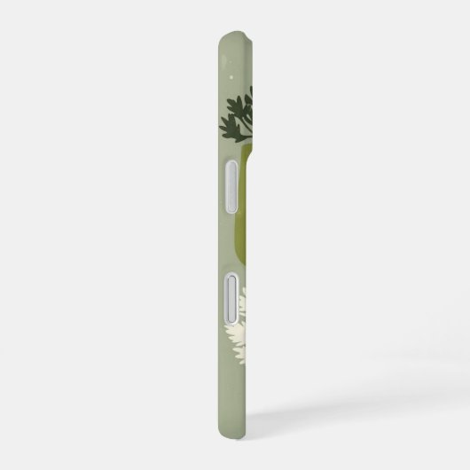 Vintage Celery Stalk Pattern iPhone 16ケース (右側面)
