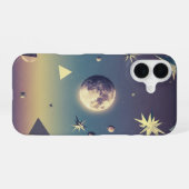 Vintage Celestial Body iPhone 16ケース (裏面横)