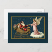 Vintage Celestial Christmas Journey シーズンポストカード (正面/裏面)