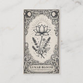 Vintage Celestial Florist Business Card | Mystical 名刺 (正面)