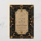 Vintage Celestial Renaissance Wedding セーブザデート (正面/裏面)