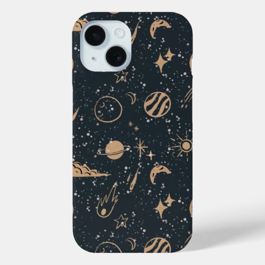 Vintage Celestial Space Pattern Case-Mate iPhoneケース (裏面)
