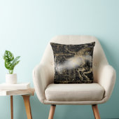 Vintage Celestial Star Map Background クッション (椅子)