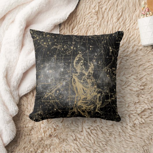 Vintage Celestial Star Map Background クッション (ブランケット)