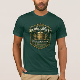Vintage Celtic Barrel Irish Pub Emblem Logo – Prem Tシャツ