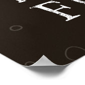 Vintage Chalkboard Style Root Beer Float Art ポスター (角)