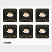 Vintage Chamomile Tea Square Label スクエアシール (シート)