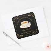 Vintage Chamomile Tea Square Label スクエアシール (封筒)