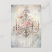 Vintage Chandelier Enchanted Fairy Tale Wedding  エンクロージャーカード (正面)