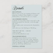 Vintage Chandelier Enchanted Fairy Tale Wedding  エンクロージャーカード (裏面)