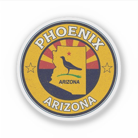 Vintage Chandler City, Arizona gifts シール (正面)