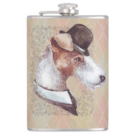 🐾 Vintage Charm of “The Gentleman Dogs”! 🐾 フラスク