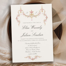 Vintage Chateau Garden Regency Soft Blush Wedding