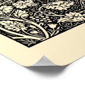 Vintage Chaucer Leaf by Kelmscott Press ポスター (角)