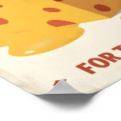 Vintage Cheese Poster – Retro Kitchen Wall Art ポスター (角)