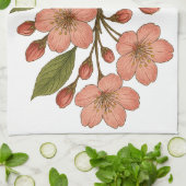 Vintage Cherry Blossom キッチンタオル (折り畳み)