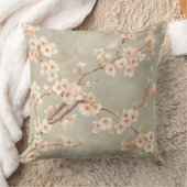 Vintage Cherry Blossom Sakura Branch クッション (ブランケット)