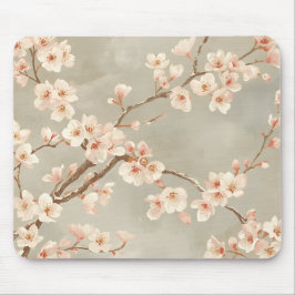 Vintage Cherry Blossom Sakura Branch マウスパッド