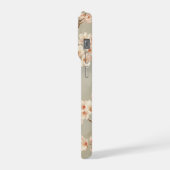 Vintage Cherry Blossom Sakura Branch iPhoneケース (左側面)