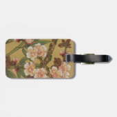 Vintage Cherry Blossoms Asian Japanese Flowers ラゲッジタグ (裏面横)