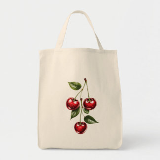 Vintage Cherry Illustration Tote Bag トートバッグ