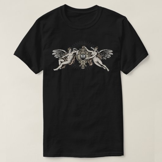 Vintage Cherub Art Tシャツ (デザイン正面)