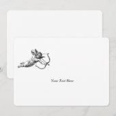 Vintage Cherub Cupid Love Wedding Celebration 招待状 (正面/裏面)