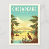 Vintage Chesapeake Virginia ポストカード (正面)