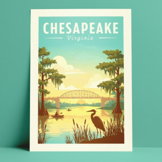 Vintage Chesapeake Virginia ポストカード
