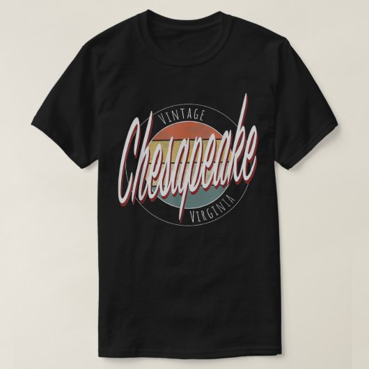Vintage Chesapeake Virginia  Tシャツ (デザイン正面)