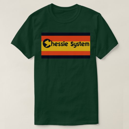 Vintage Chessie Railroad System 1 Tシャツ (デザイン正面)