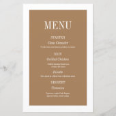 Vintage Chic Photo Wedding menu (裏面)