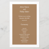 Vintage Chic Photo Wedding programs (裏面)