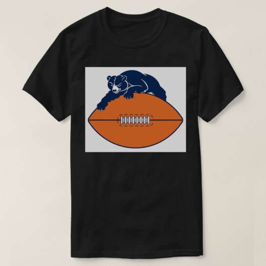 Vintage Chicago Bears Sticker Tシャツ (デザイン正面)