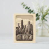 vintage chicago city ポストカード (スタンド正面)