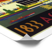 Vintage Chicago World's Fair 1933 ポスター (角)