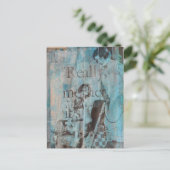 Vintage Child and Mother Vacuum Cleaning Collage ポストカード (スタンド正面)