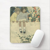 Vintage Children, Garden Wall Jessie Willcox Smith マウスパッド (マウス)