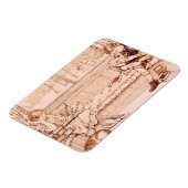 Vintage Children Reading cozy Illustration  マグネット (左側)