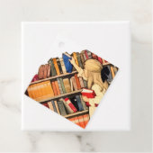 Vintage Children Reading Library Books フェイバータグ (インサイチュ)
