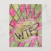 Vintage Childrens Book Mixed Media Collage ポストカード (正面)