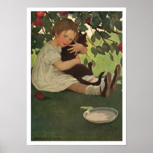 Vintage Children's Illustration Poster or Print ポスター