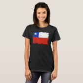 Vintage Chile Flag Chilean Independence Day Tシャツ (正面フル)