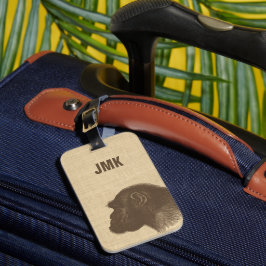 Vintage Chimpanzee Illustration Personalized ラゲッジタグ