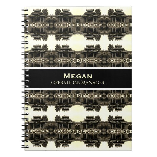 Vintage China Canton Foshan ancestral temple ノートブック (正面)