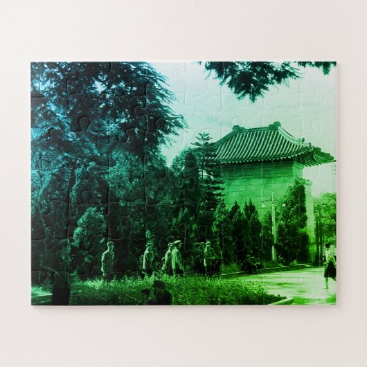 Vintage China Canton martyrs parc ジグソーパズル (横)