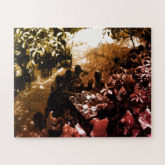 Vintage China Canton restaurant ジグソーパズル (横)