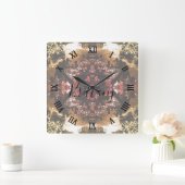 Vintage China Canton restaurant スクエア壁時計 (ホーム)